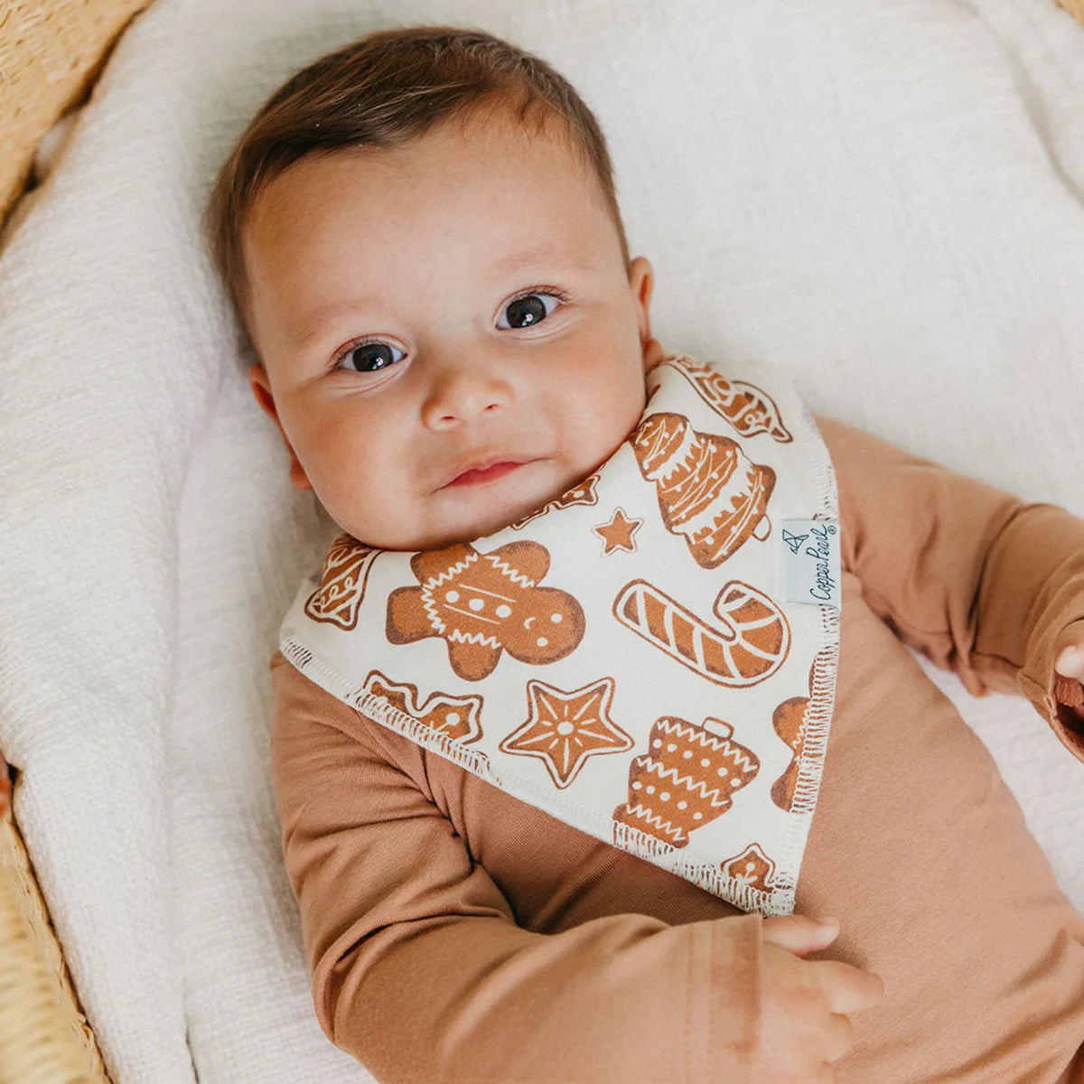 Gingerbread 4 Pack Bandana Bibs - Doodlebug's Children's Boutique
