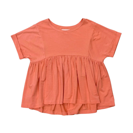 Coral Baby Doll Top
