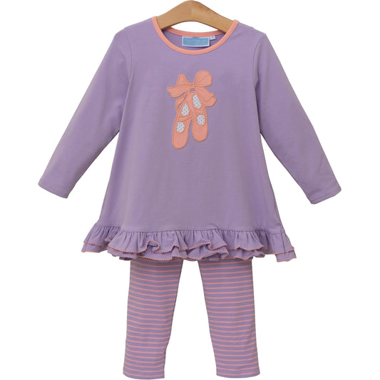Ballet Slippers Pants Set - Doodlebug's Children's Boutique