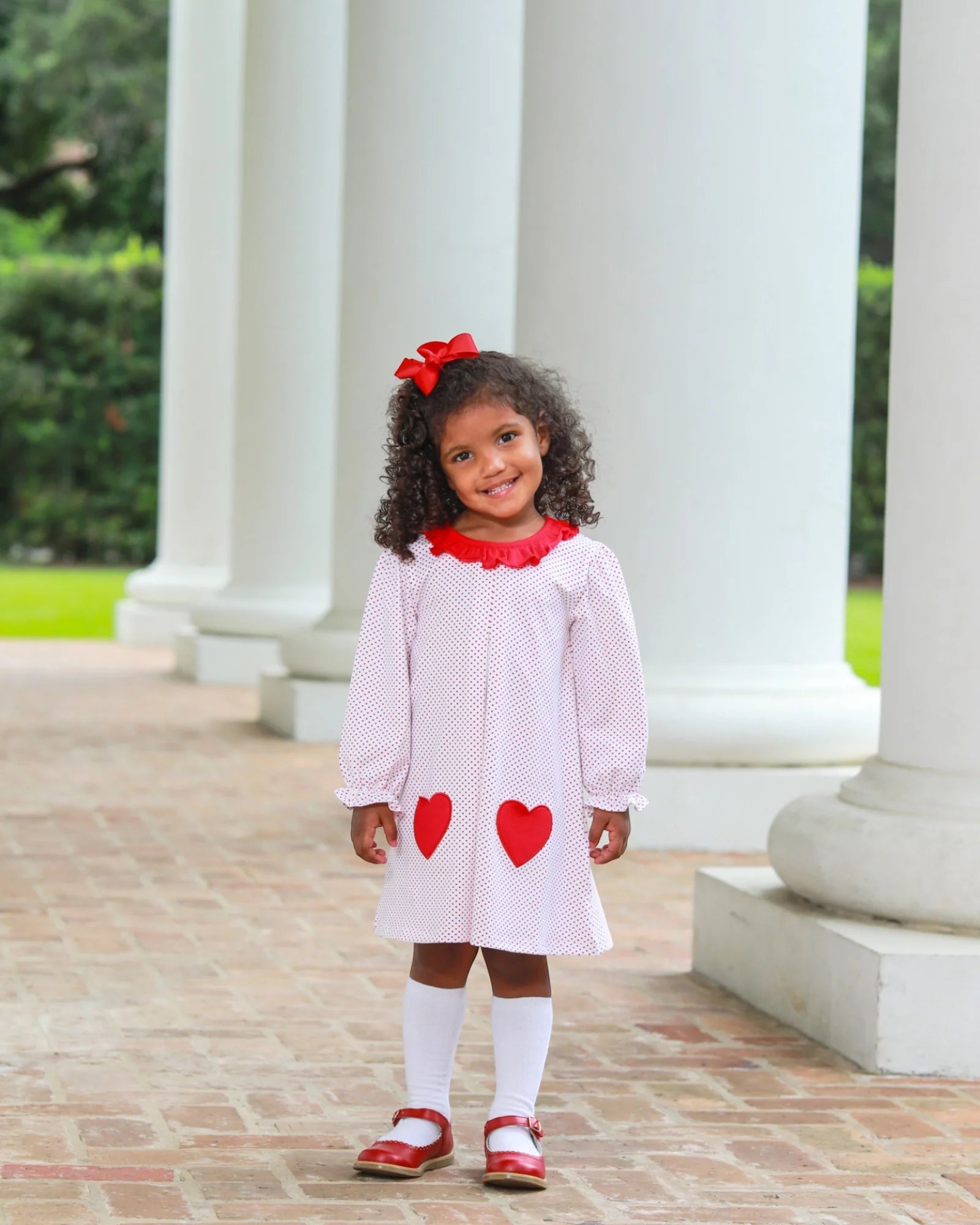 Be Mine Red Dot Heart Pocket Dress - Doodlebug's Children's Boutique