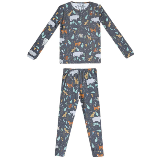 Bengal 2 Piece Long Sleeve Pajama Set  - Doodlebug's Children's Boutique