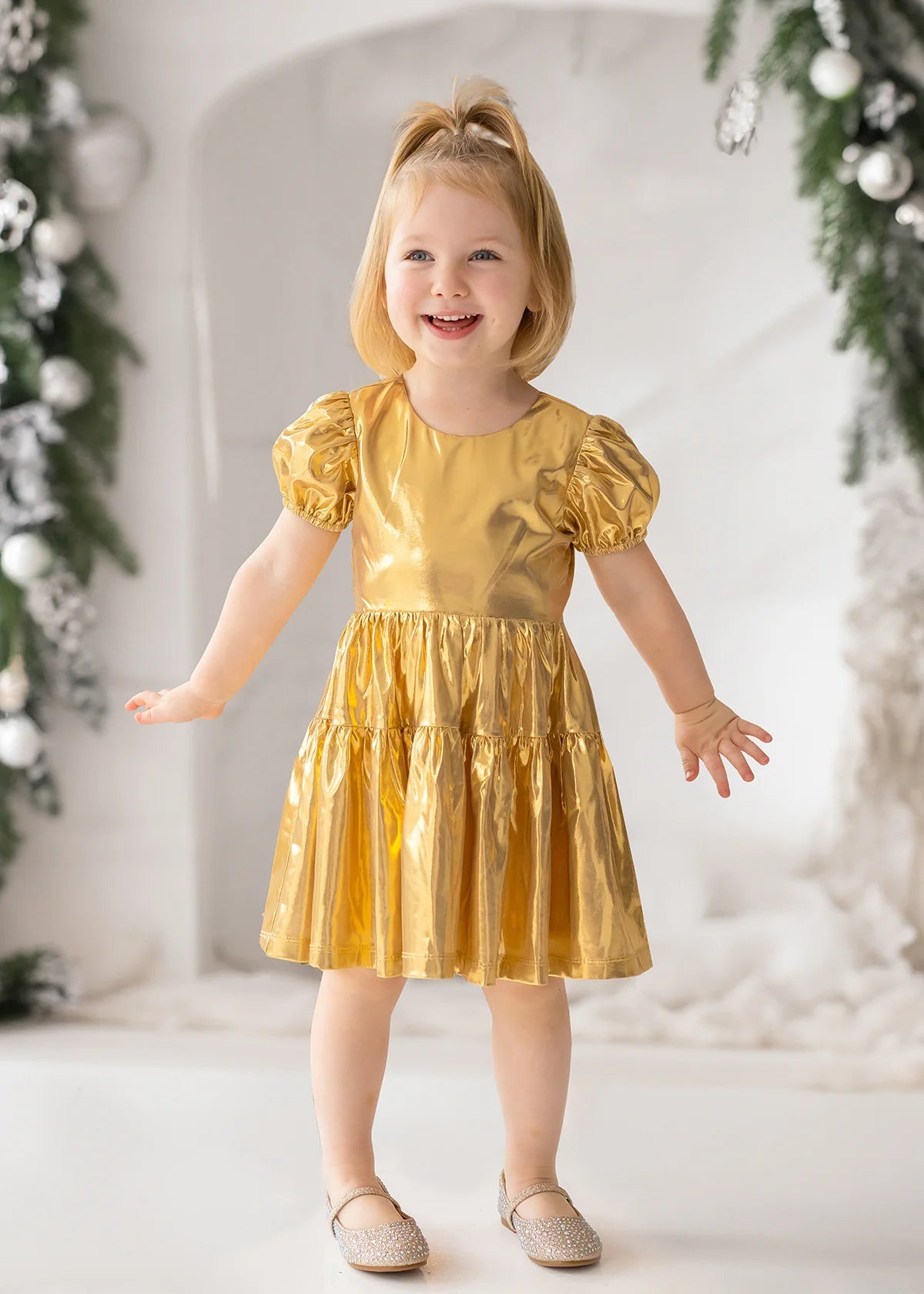 Ring a Ding Shimmery Gold Dress Ring a Ding Shimmery Gold Dress