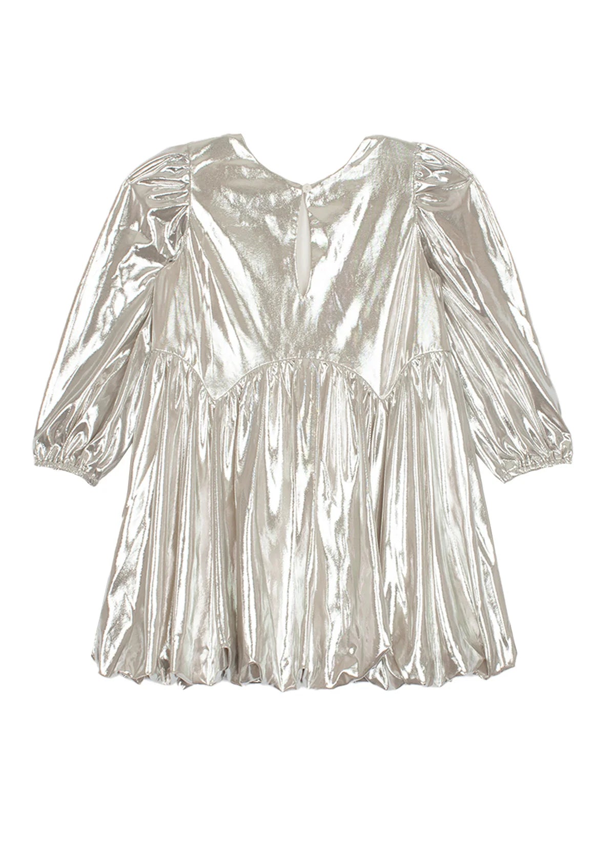 Ring a Ding Glitzy Silver Dress  - Doodlebug's Children's Boutique