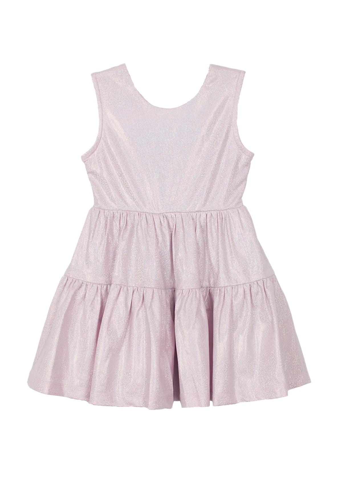 Periwinkle Layered Bow Back Dress - Doodlebug's Children's Boutique