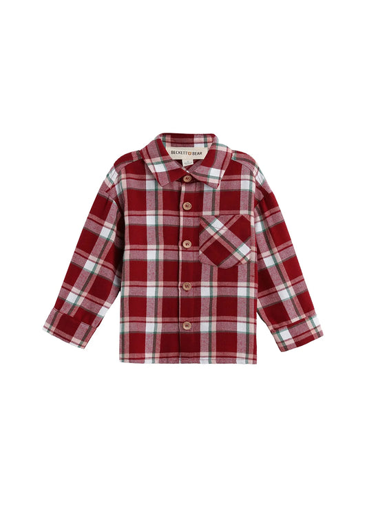 Joseph Plaid Pocket Shirt - Doodlebug's Children's Boutique