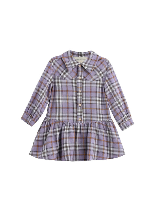 Char Long Sleeve Plaid Dress - Doodlebug's Children's Boutique