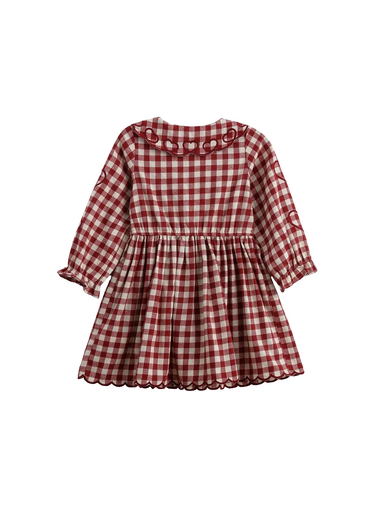 Valentina Long Sleeve Gingham Dress