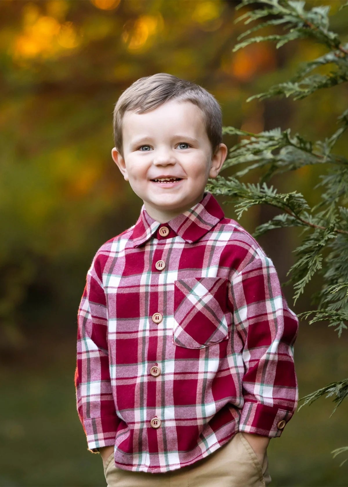 Joseph Plaid Pocket Shirt