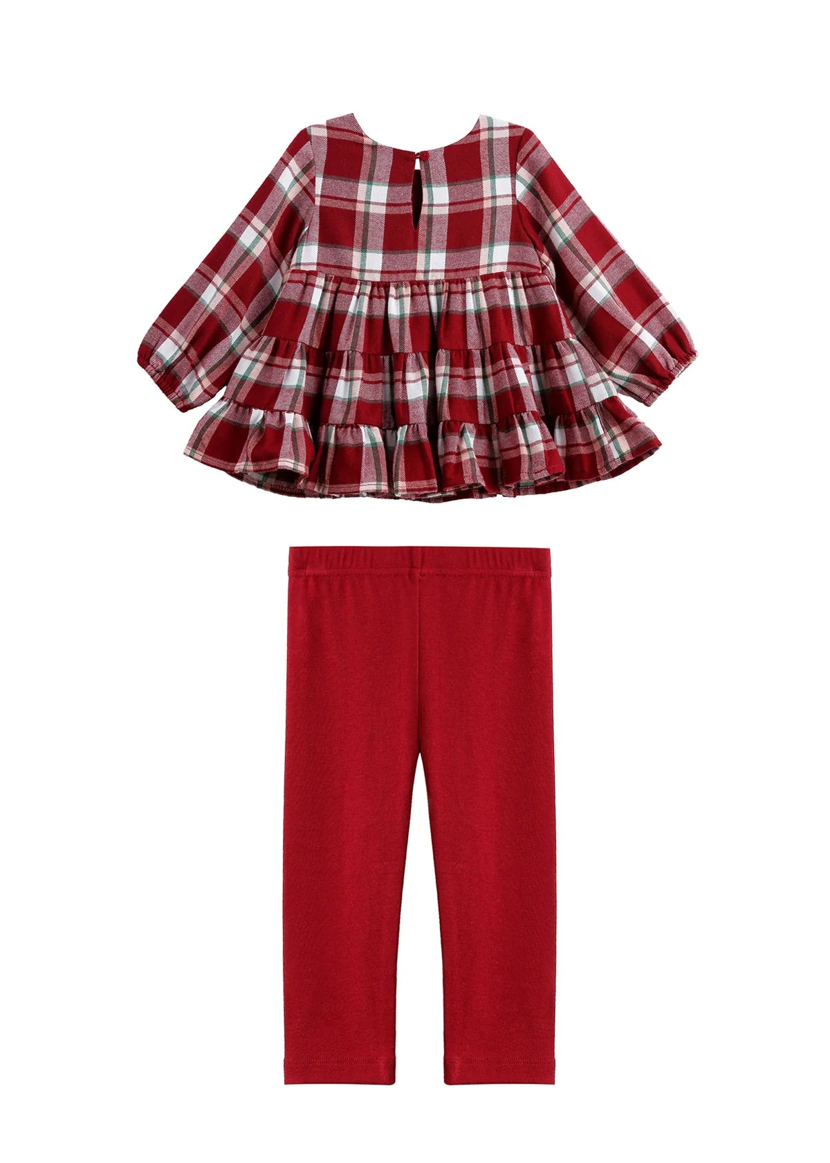 Winterberry Plaid Tiered Top & Legging Set