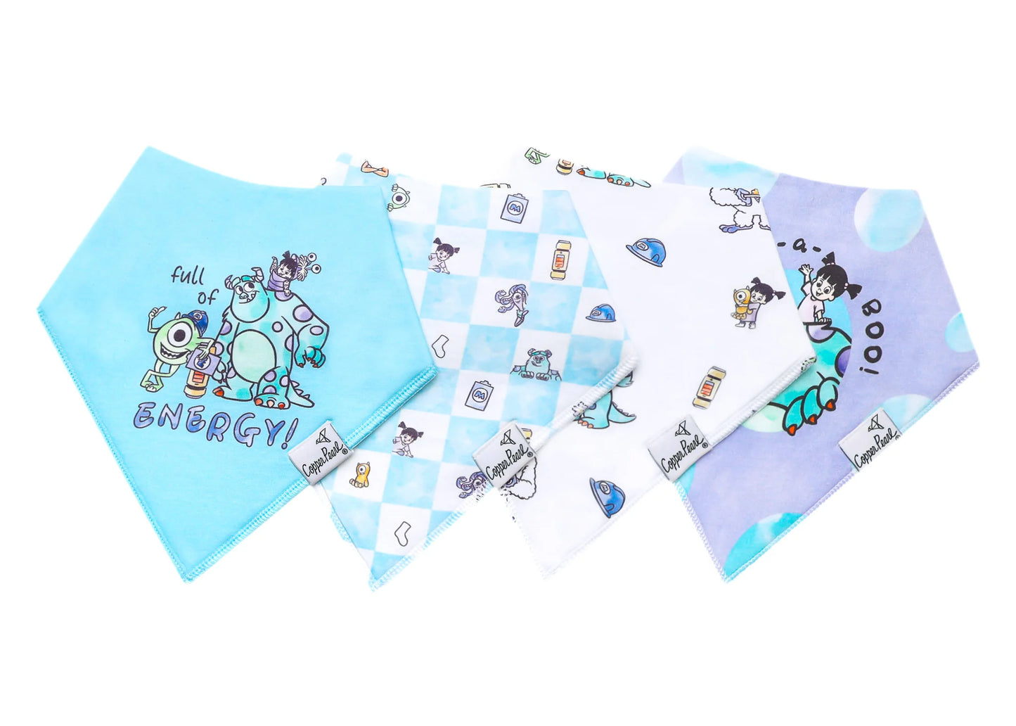 Monsters, Inc. Medley 4 Pack Bandana Bibs - Doodlebug's Children's Boutique