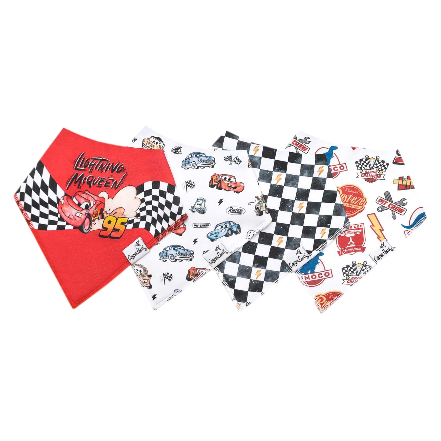 Disney Pixar Cars 4 Pack Bandana Bibs - Doodlebug's Children's Boutique