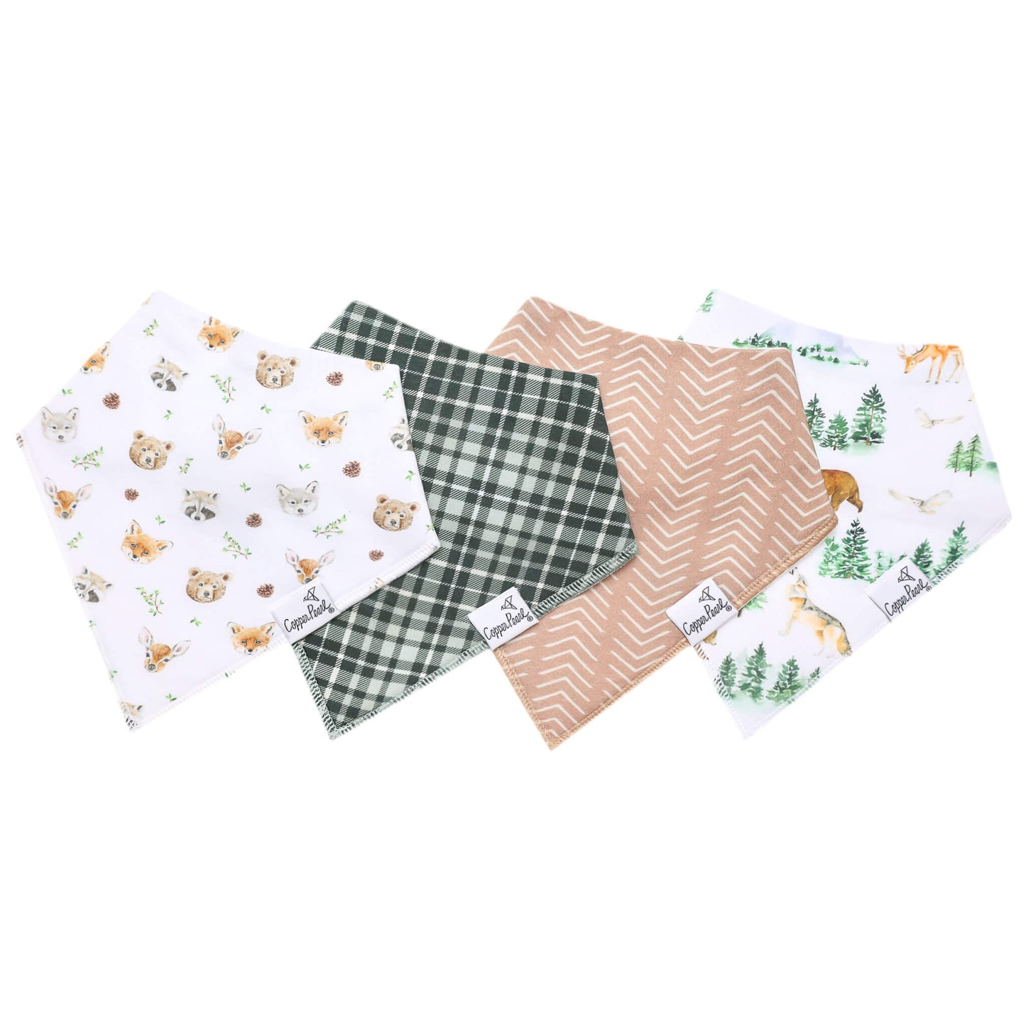 Wilder 4 Pack Bandana Bibs - Doodlebug's Children's Boutique