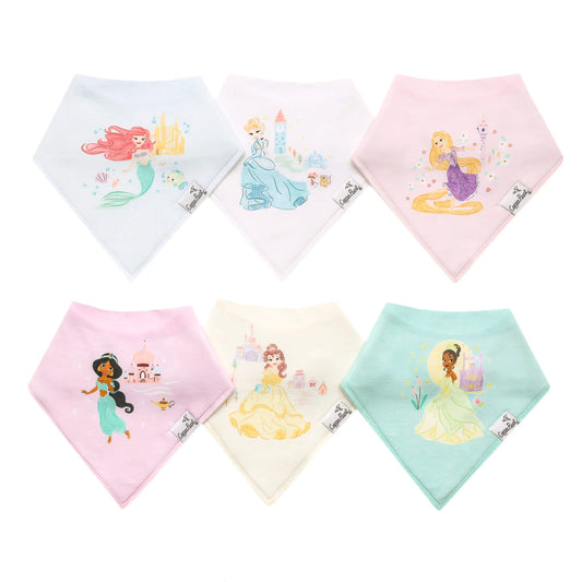 Disney Princess 6 Pack Bandana Bibs - Doodlebug's Children's Boutique