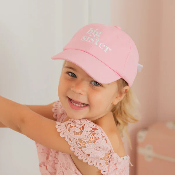 Big Sister Bow Baseball Hat  - Doodlebug's Children's Boutique