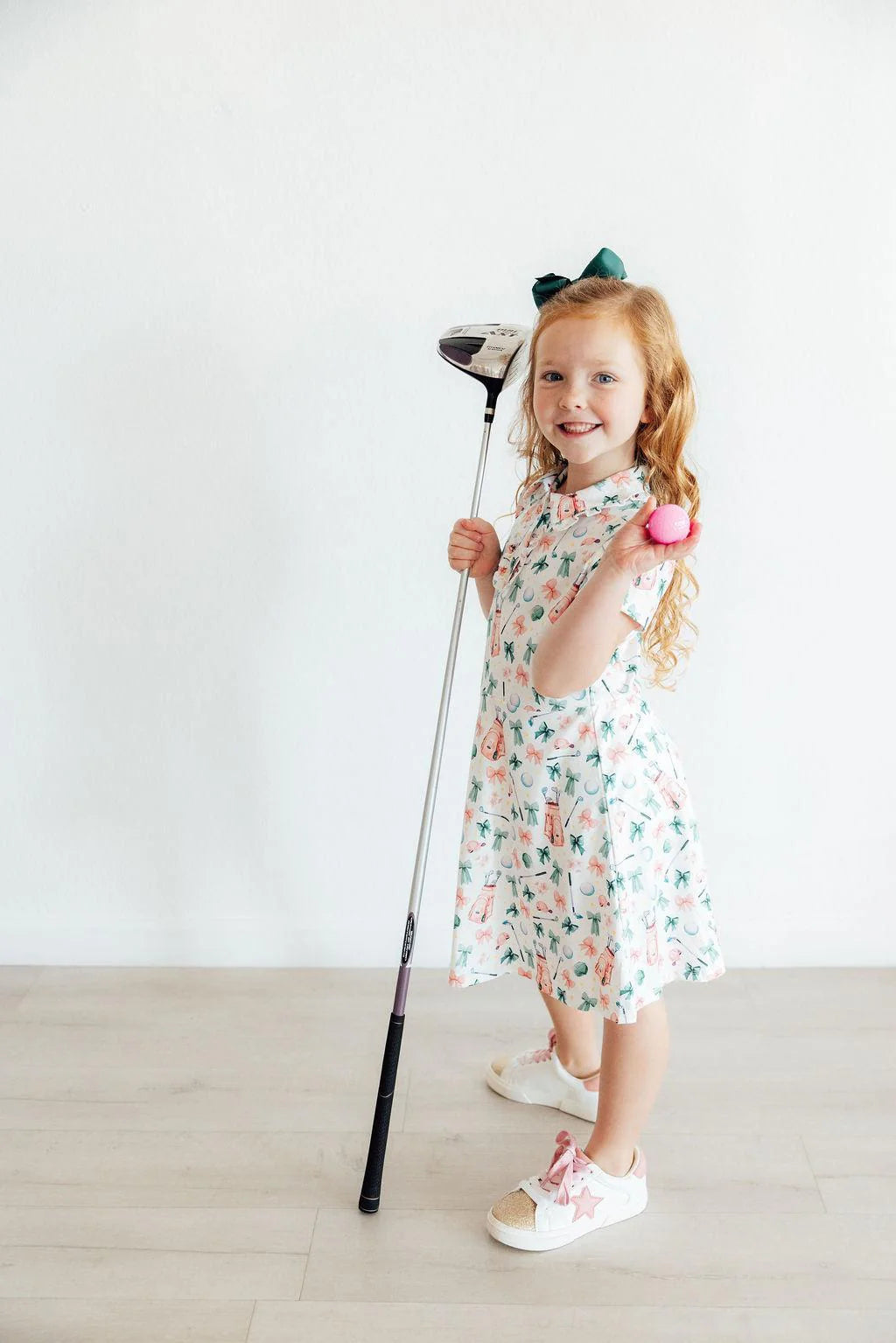 Birdies & Bows Short Sleeve Polo Dress - Doodlebug's Children's Boutique