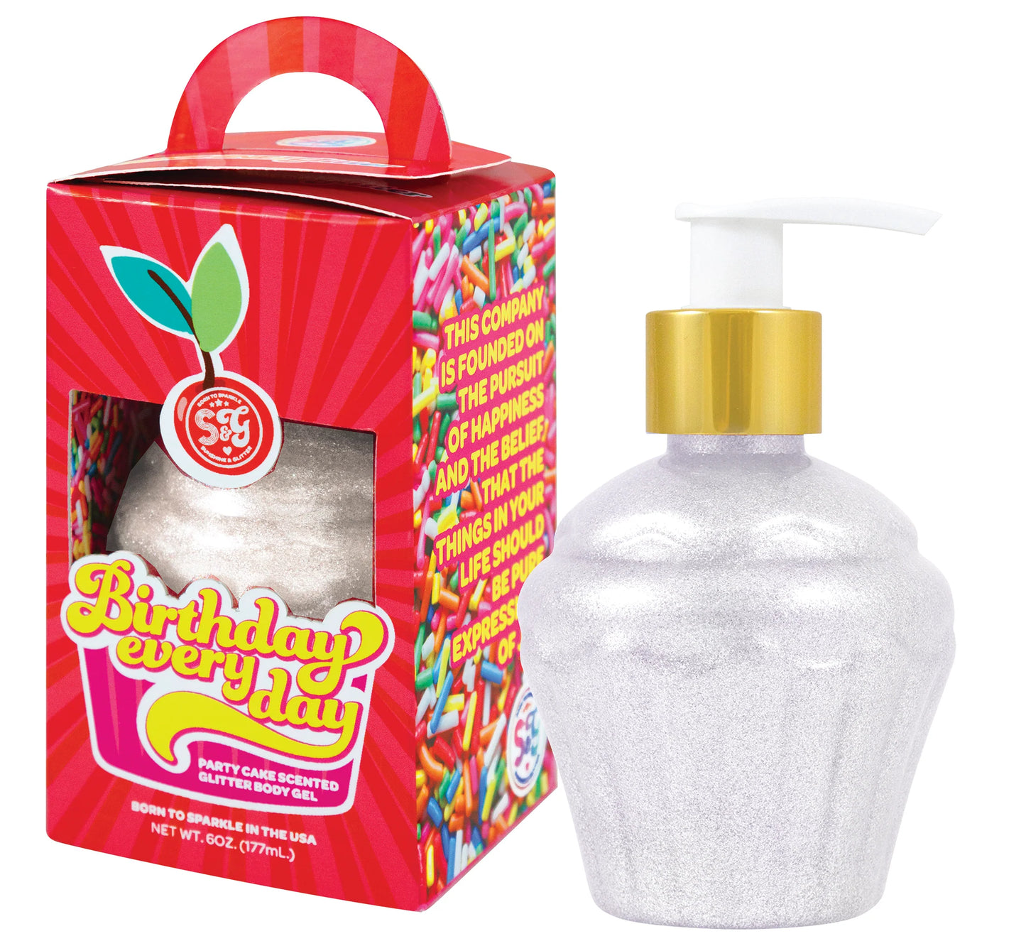 Birthday Everyday Glitter Body Gel - Doodlebug's Children's Boutique