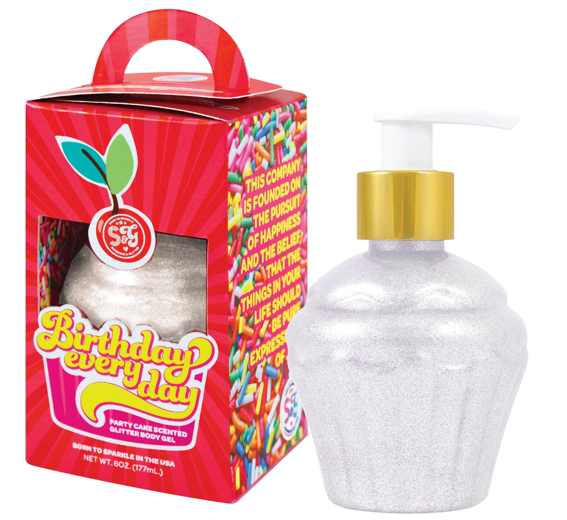 Birthday Everyday Glitter Body Gel - Doodlebug's Children's Boutique