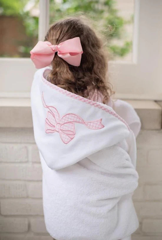 Pink Bow Every Kid Towel - Doodlebug's Children's Boutique