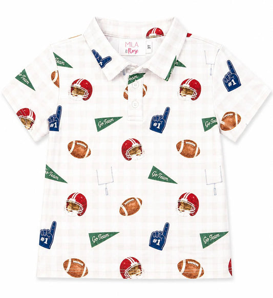 Friday Night Lights Polo - Doodlebug's Children's Boutique