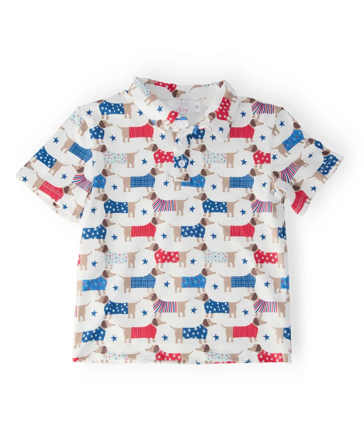 Patriotic Pups Polo - Doodlebug's Children's Boutique