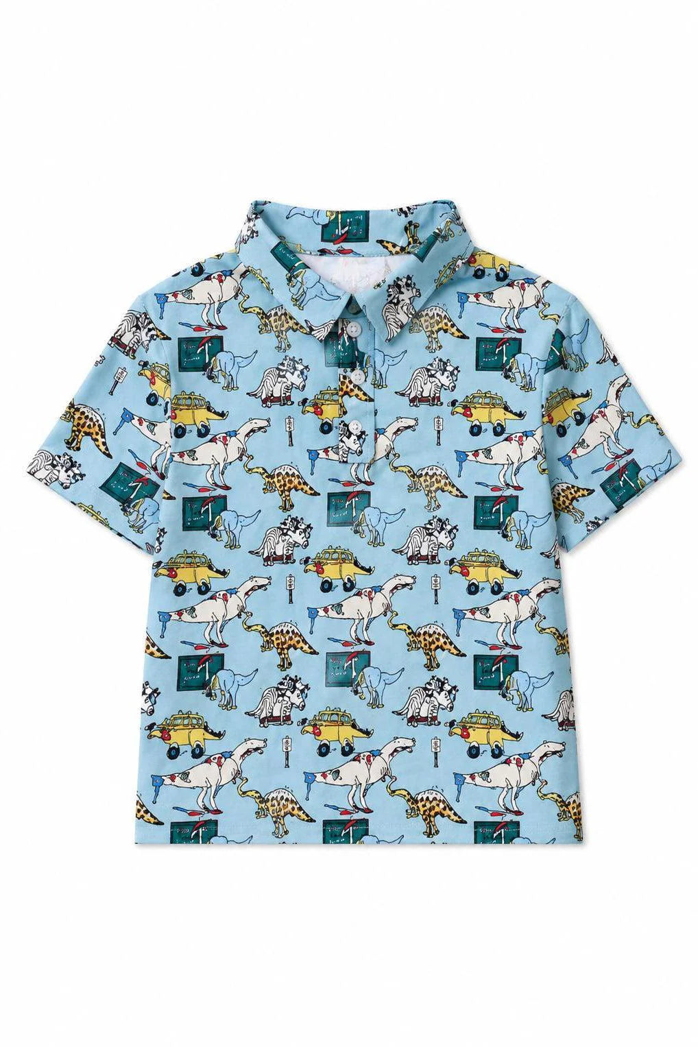 Schoolyard Stomp Polo - Doodlebug's Children's Boutique