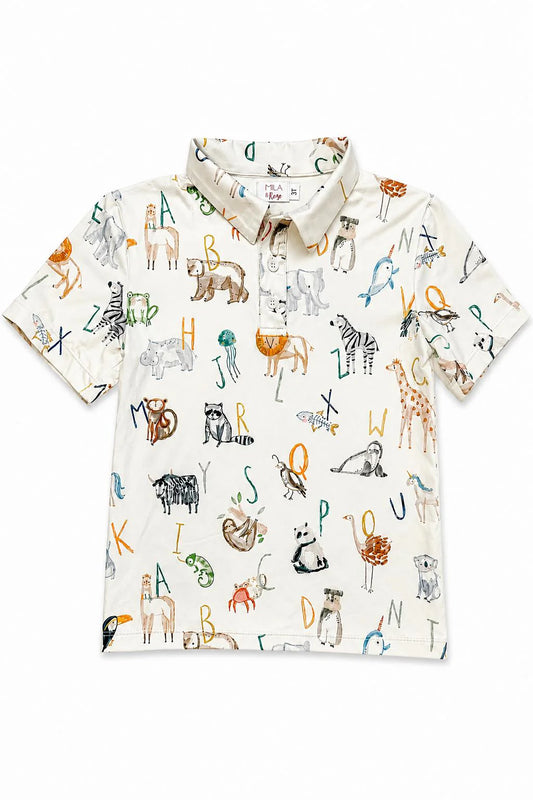 ABC Adventure Polo - Doodlebug's Children's Boutique