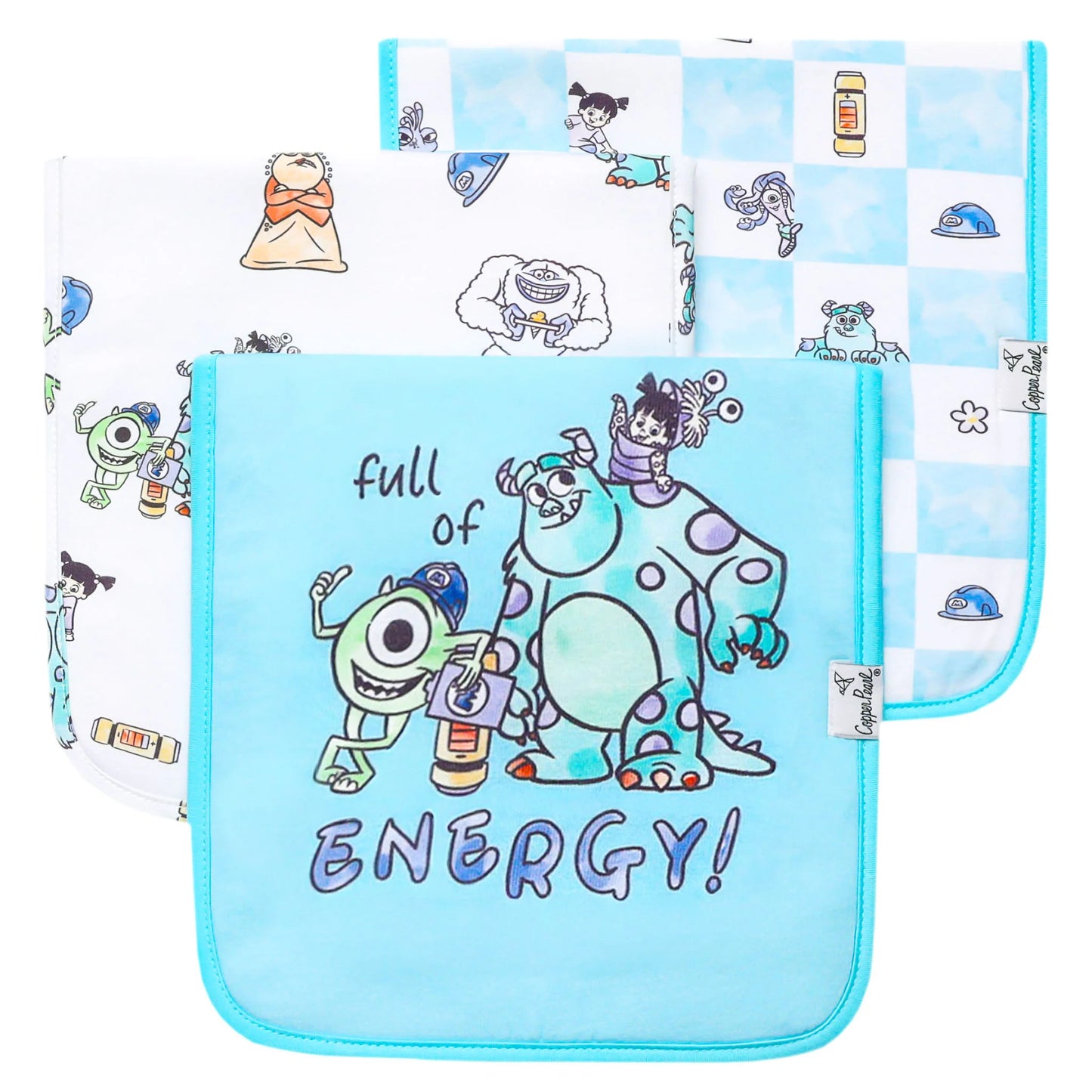 Monsters, Inc. Medley 3 Pack Burp Cloths - Doodlebug's Children's Boutique