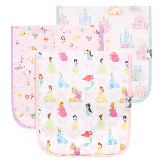 Disney Princess 3 Pack Burp Cloths - Doodlebug's Children's Boutique