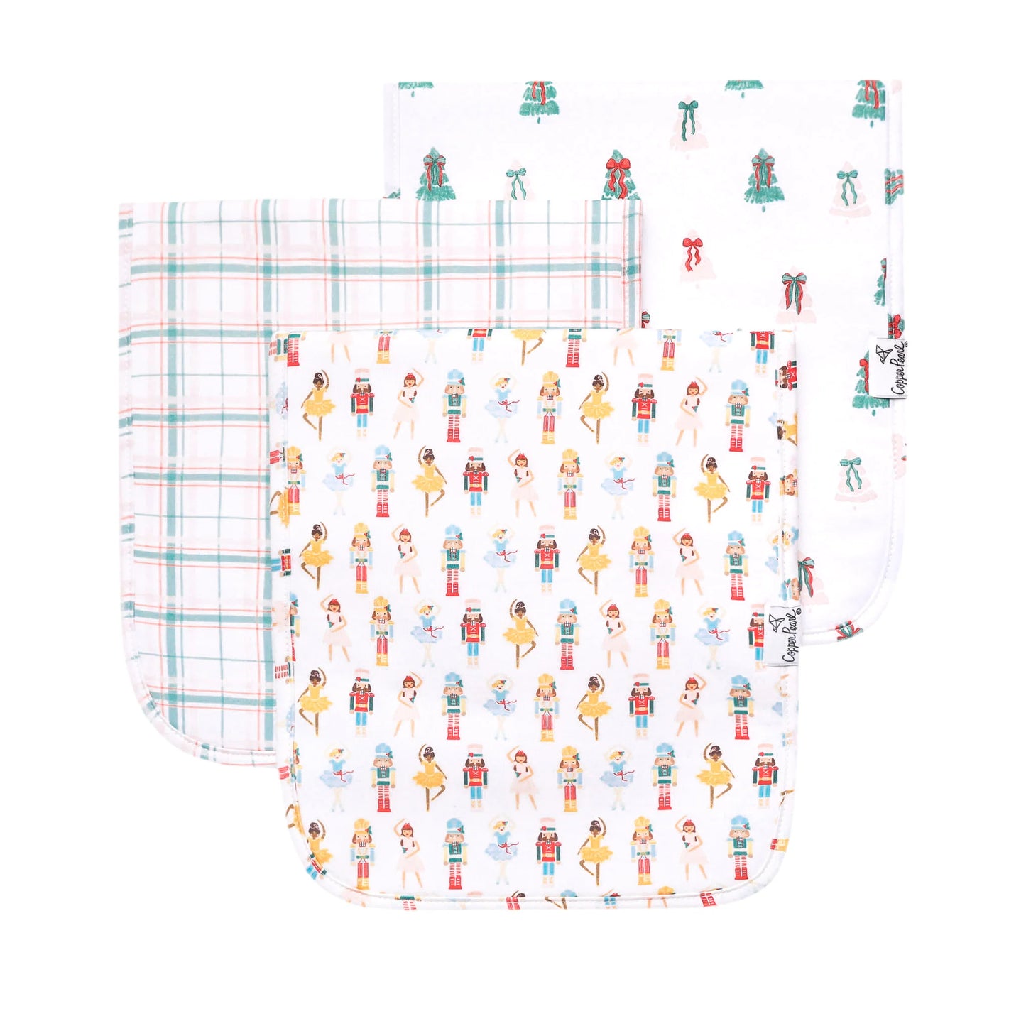 Juliet 3 Pack Burp Cloths - Doodlebug's Children's Boutique
