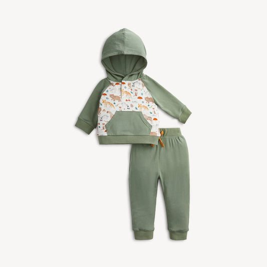 Wonderful Wildlife Hooded Shirt & Jogger Set