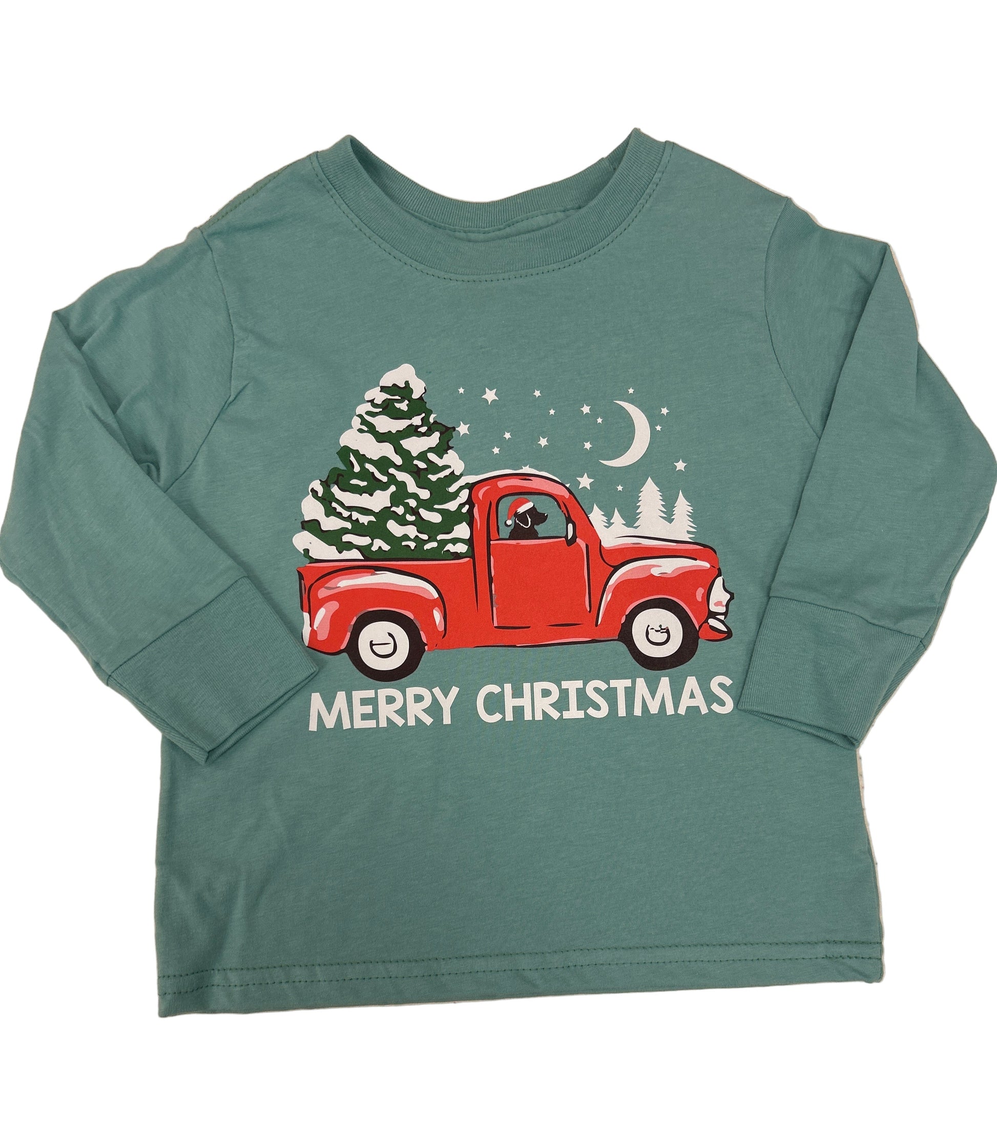 Merry Christmas Truck Long Sleeve Shirt - Doodlebug's Children's Boutique