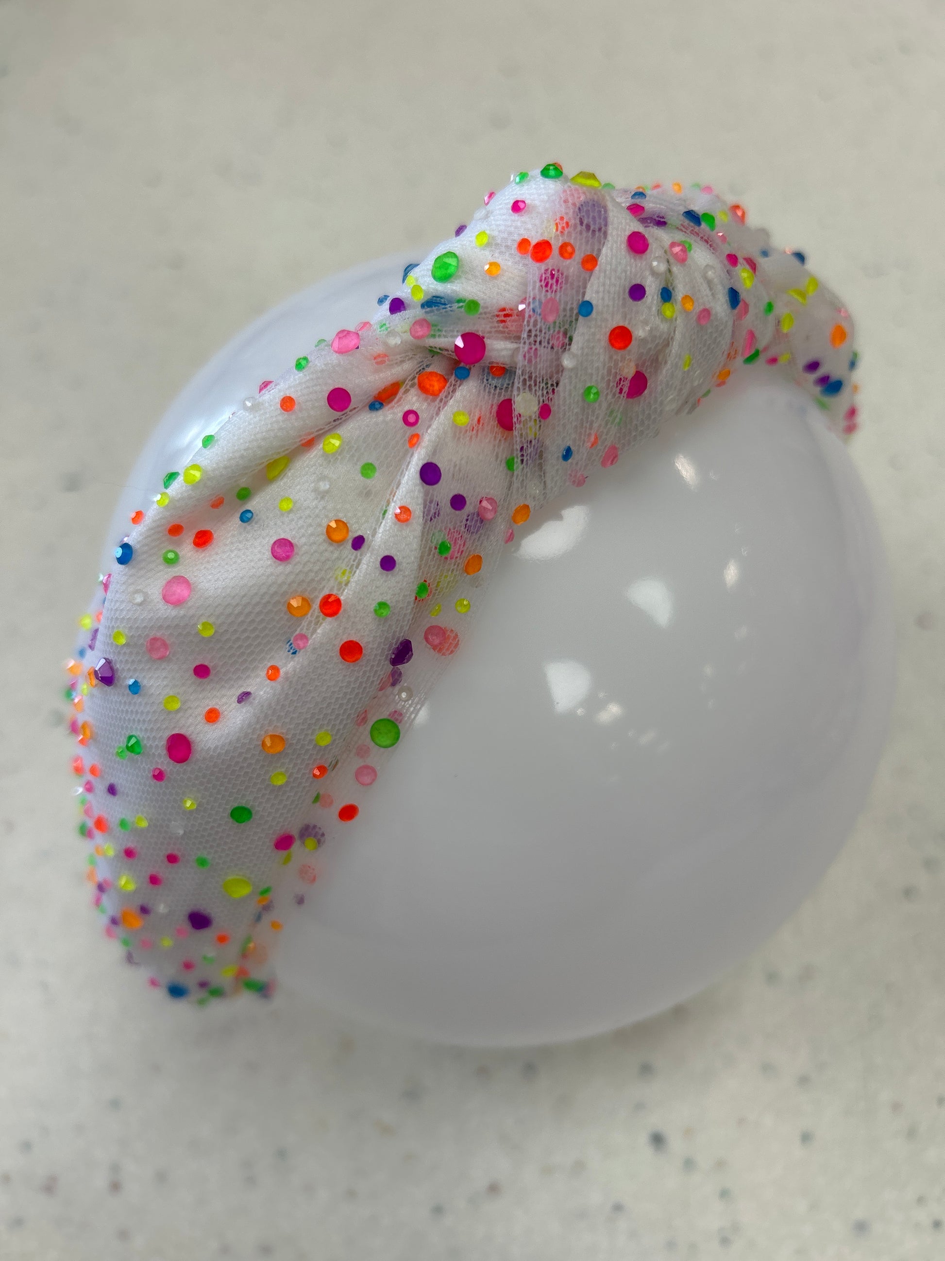 Neon Dots Mesh Headband  - Doodlebug's Children's Boutique