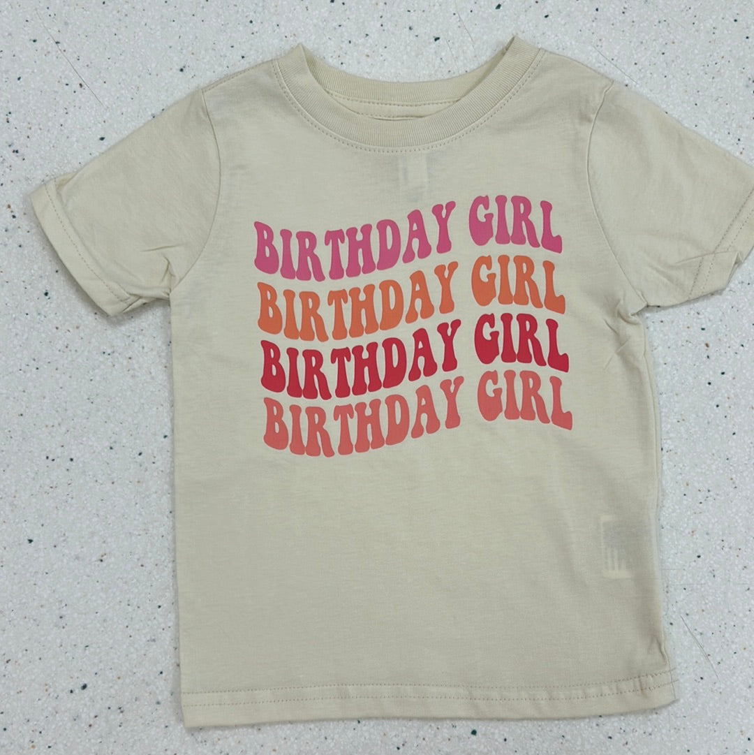 Birthday Girl Tee  - Doodlebug's Children's Boutique