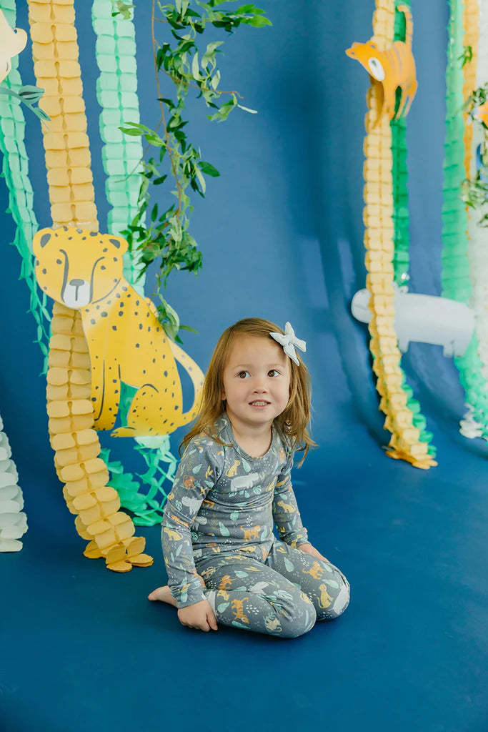 Bengal 2 Piece Long Sleeve Pajama Set  - Doodlebug's Children's Boutique