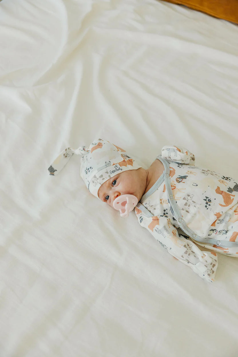 Rufus Top Knot Hat  - Doodlebug's Children's Boutique