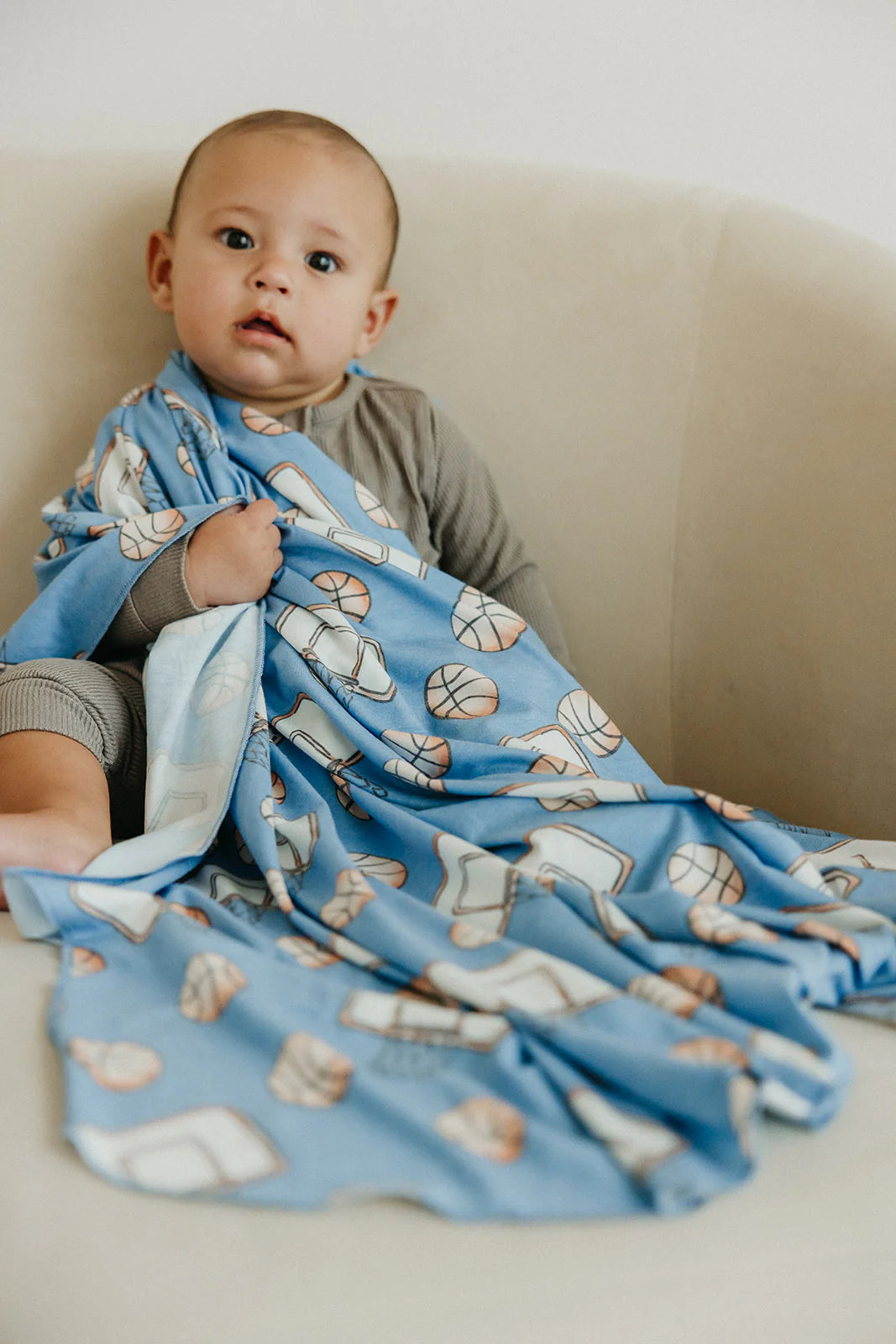 Dunk Swaddle Blanket - Doodlebug's Children's Boutique