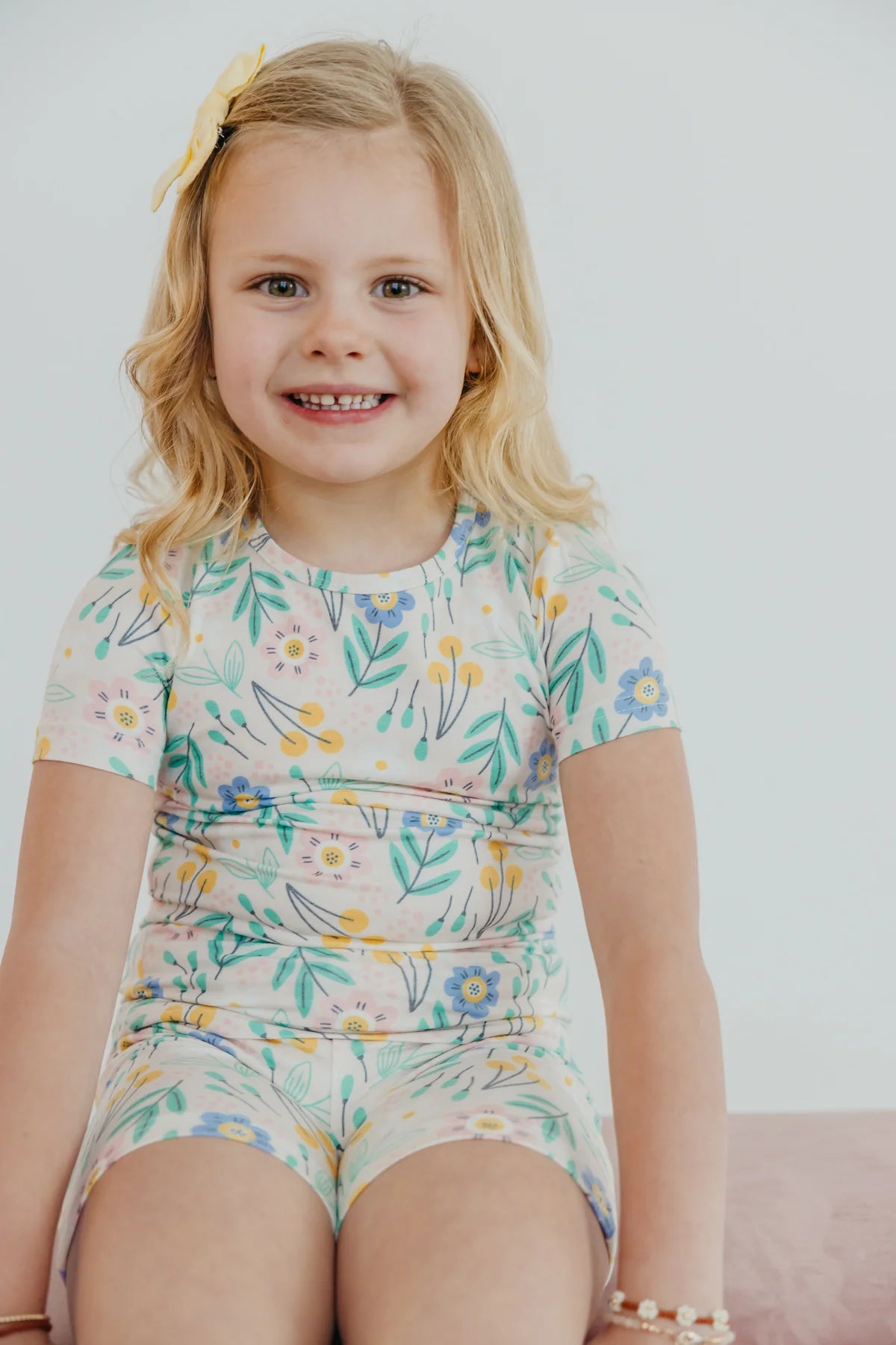 Clara 2 Piece Short Sleeve Pajama Set  - Doodlebug's Children's Boutique