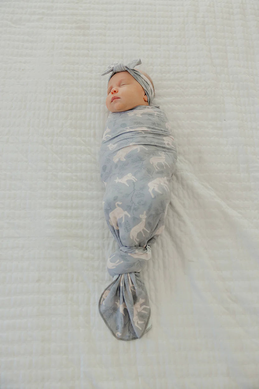 Timber Swaddle Blanket  - Doodlebug's Children's Boutique