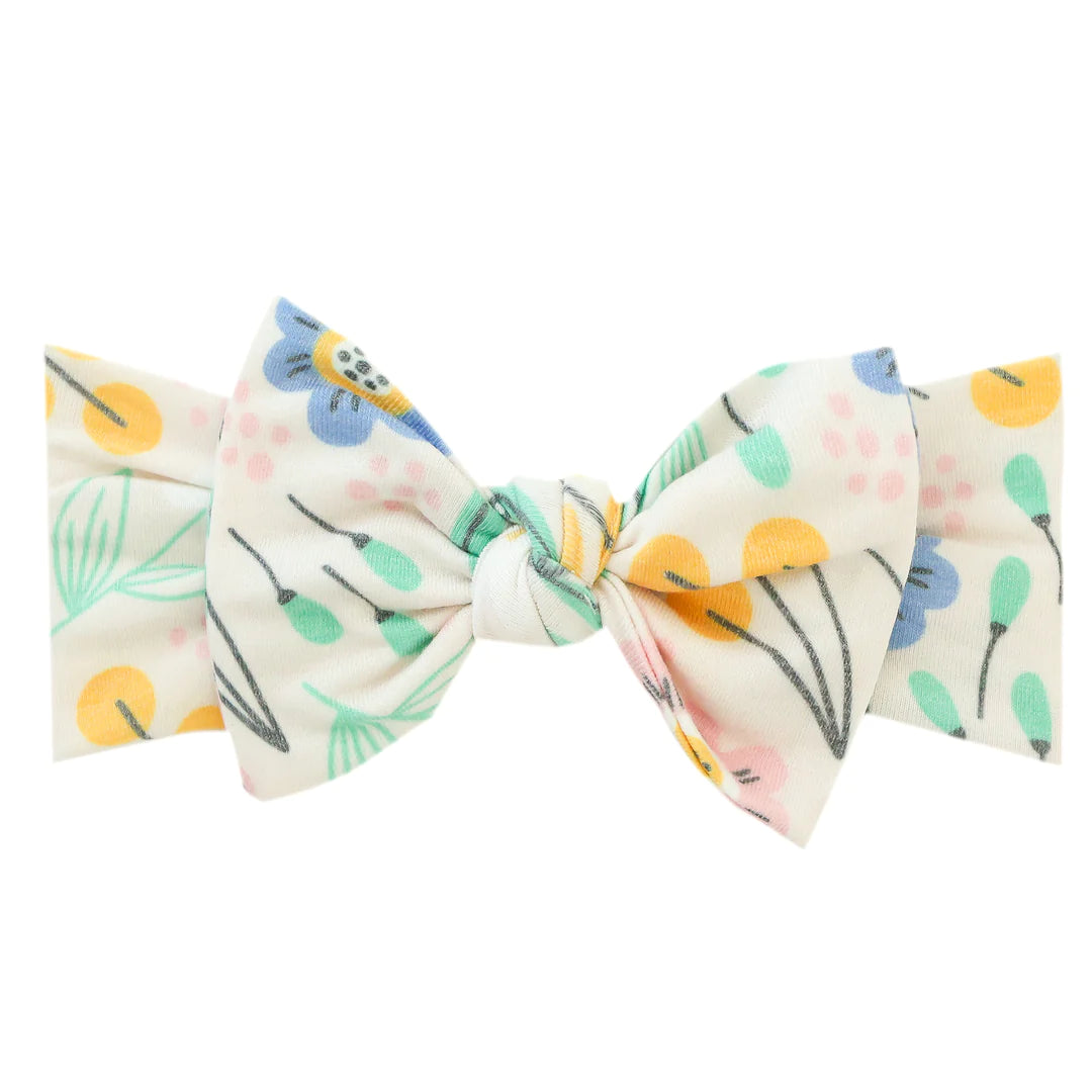 Clara Knit Headband Bow  - Doodlebug's Children's Boutique