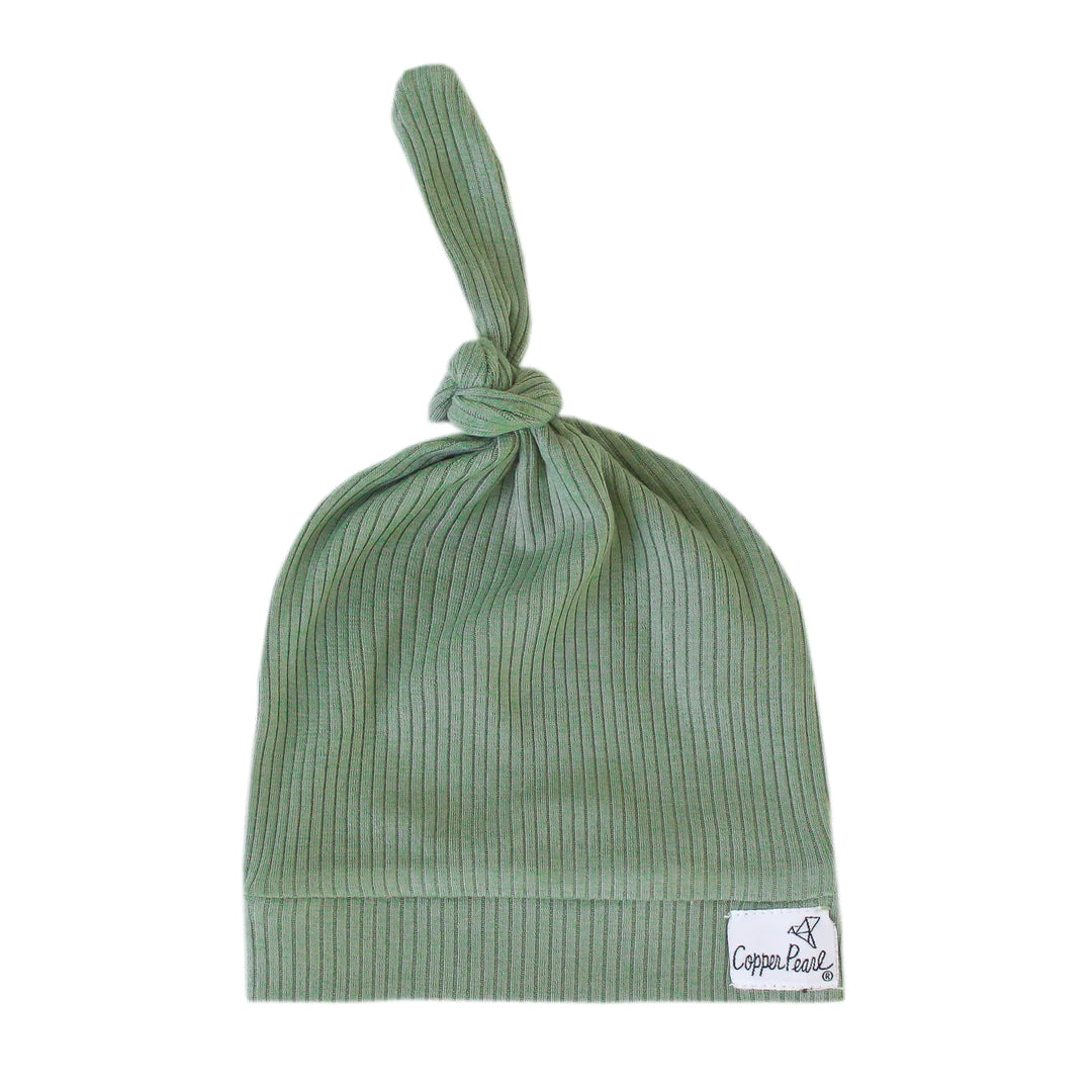 Clover Rib Knit Top Knot Hat  - Doodlebug's Children's Boutique