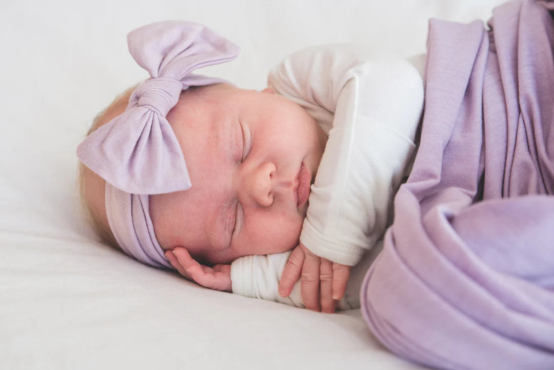 Lily Knit Headband Bow  - Doodlebug's Children's Boutique