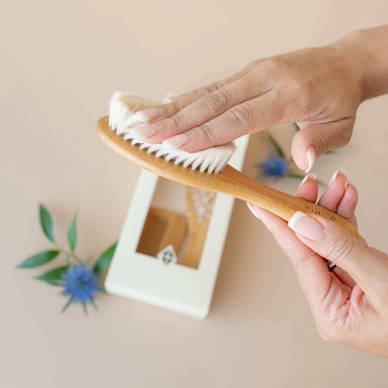 Bamboo Hair Brushes and Comb Set - Doodlebug's Children's Boutique