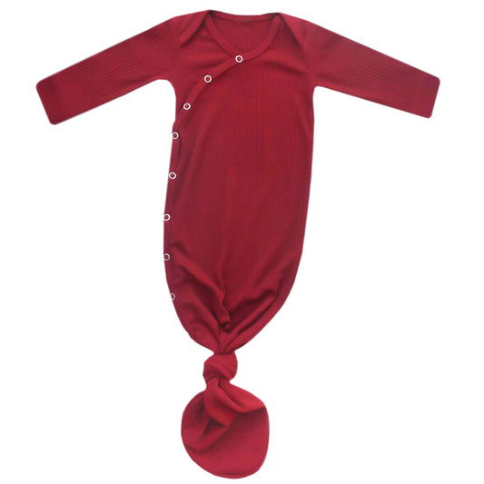 Cranberry Knotted Gown  - Doodlebug's Children's Boutique