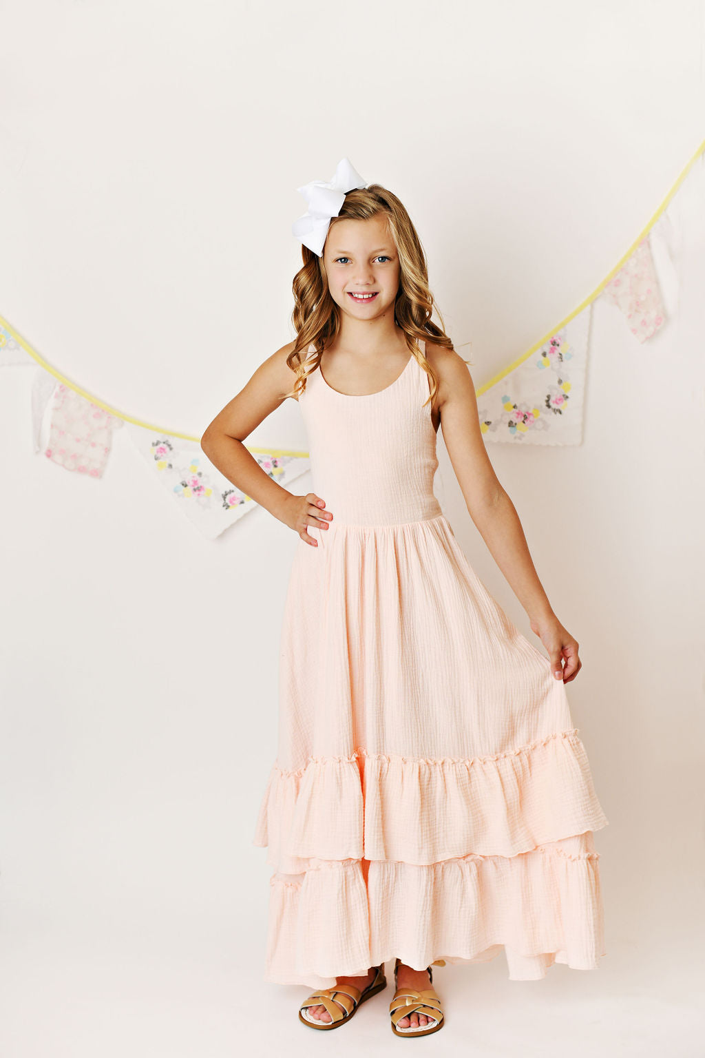 Pink Maxi Twirl Dress  - Doodlebug's Children's Boutique