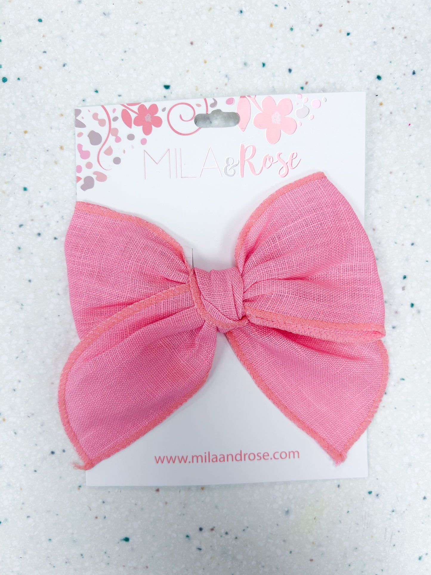 Bubblegum Pink Classic Bow - Doodlebug's Children's Boutique