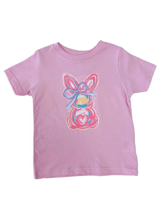 Watercolor Bunny Tee - Doodlebug's Children's Boutique