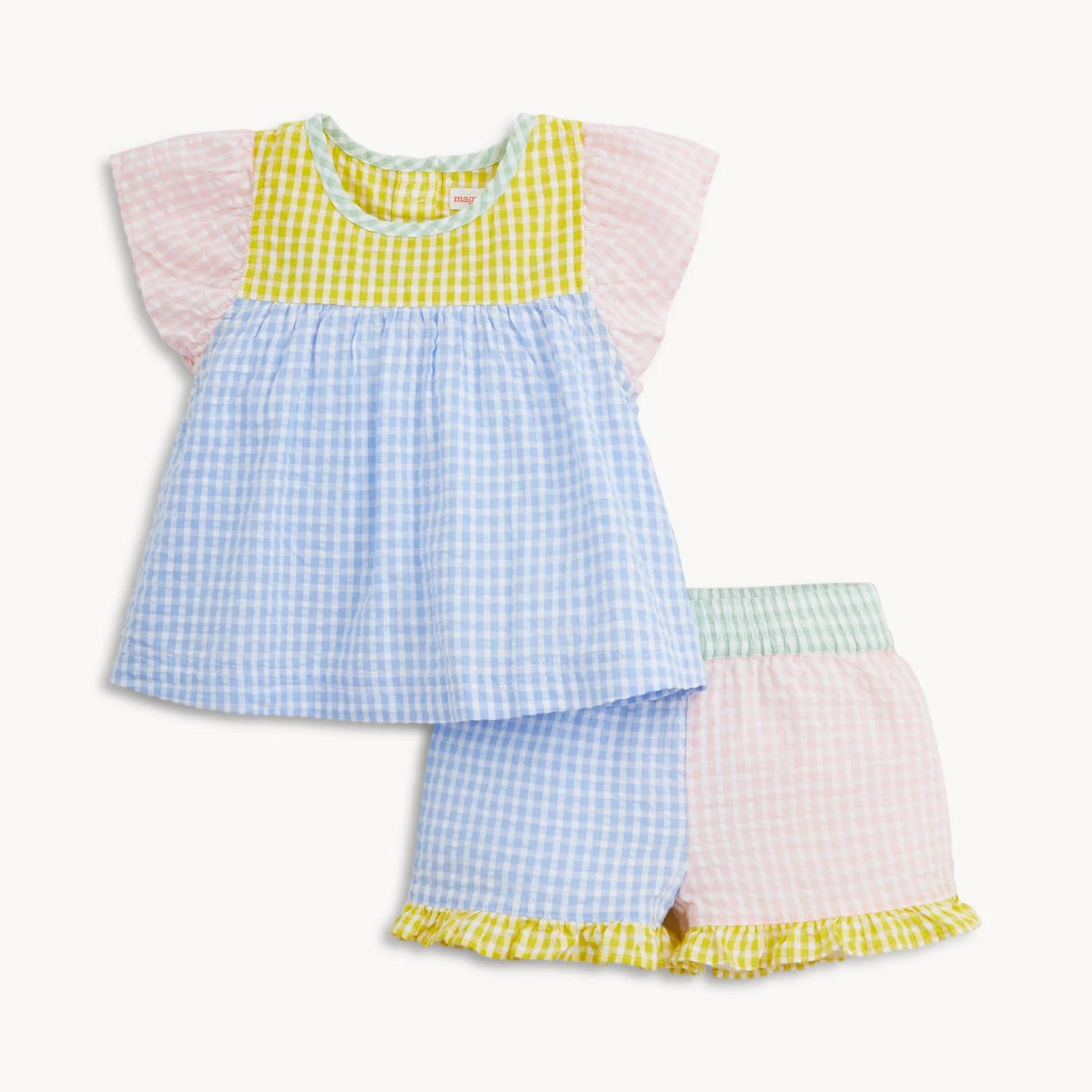 Magnetic Flutter Sleeve Top & Shorts Set - Doodlebug's Children's Boutique
