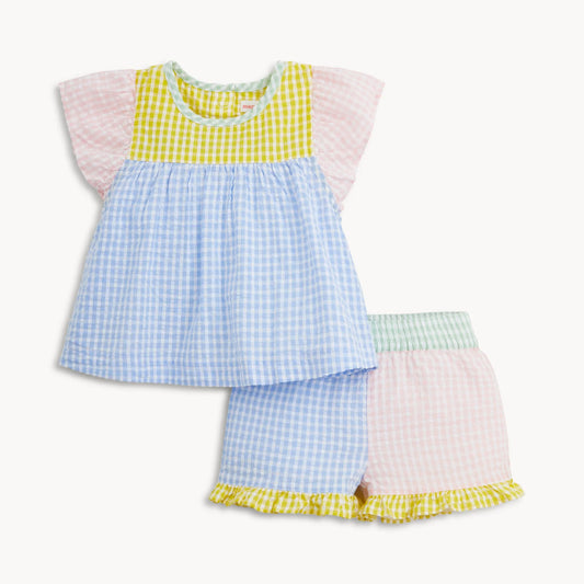 Magnetic Flutter Sleeve Top & Shorts Set - Doodlebug's Children's Boutique