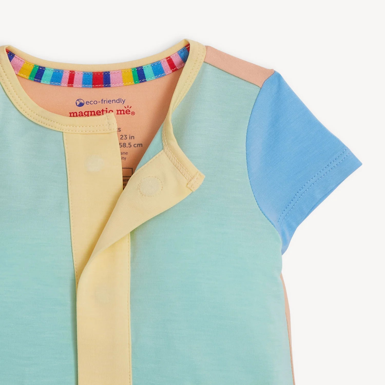 Aloe Color Block Modal Magnetic Romper - Doodlebug's Children's Boutique