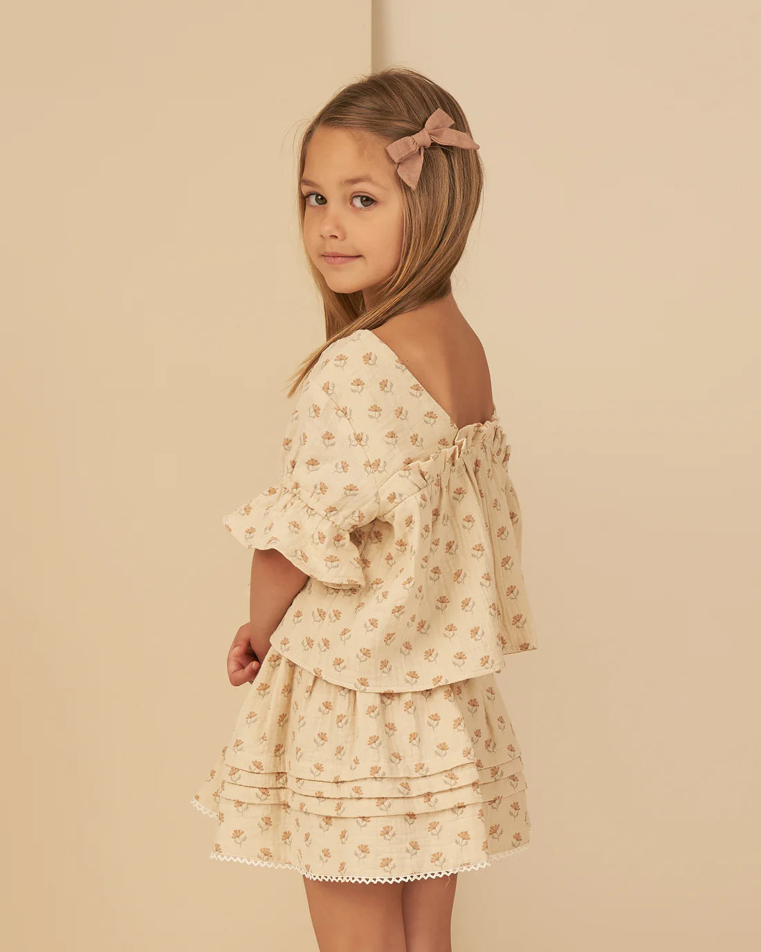 Mae Skirt in Vintage Fleur  - Doodlebug's Children's Boutique